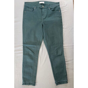 Ann Taylor Loft Modern Skinny Lightweight Stretch Jeans. Green, Size 28. EUC!!